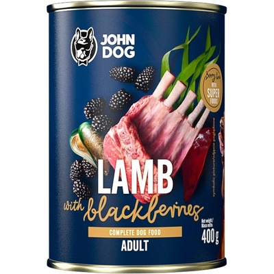 John Dog Berry Line Lamb with blackberries 800 g