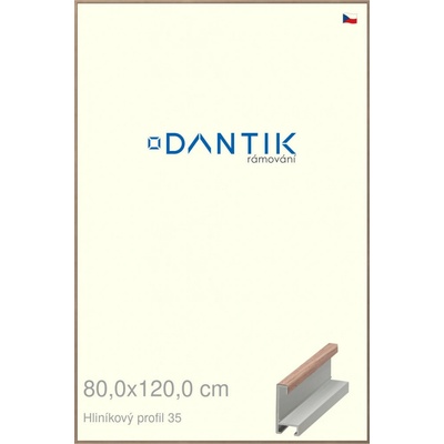 DANTIK rám na obraz 80 x 120 Dýha ořech raw