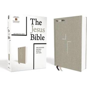 Jesus Bible, NIV Edition, Cloth over Board, Gray Linen, Comfort Print