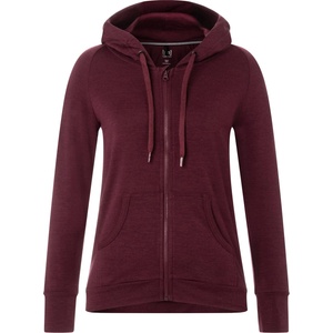 super. natural Дамско вълнено яке super. natural Women's Essential Zip Hoodie Zip-up hoodie - Wine Tasting - размер XS (105-2701-1111)