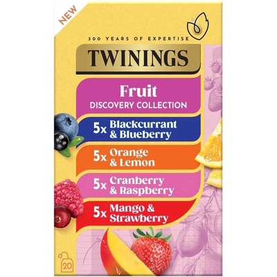 TWININGS výběrová kolekce ovocných čajů FRUITS 20 sáčků 40 g