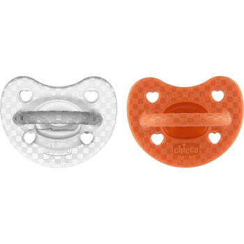 Chicco Силиконова залъгалка Chicco - Soft Lux, Бежова и кристал, 16 - 36 m, 2 броя (N0375)
