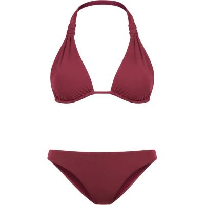 Seafolly Дамско бикини горнище Seafolly Women's S. Collective Multi Fit Longline Tri Bra Bikini top - Dark Burgundy - размер 42 (EU) (150-5777-0215)