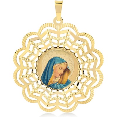 Lillian Vassago Zlatý přívěsek madonka LLV37 GP054