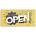 Ceduľa značka We Are Open