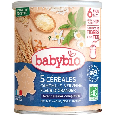 Babybio bezmliečna s verbenou pomarančovým kvetom a harmančekom 220 g