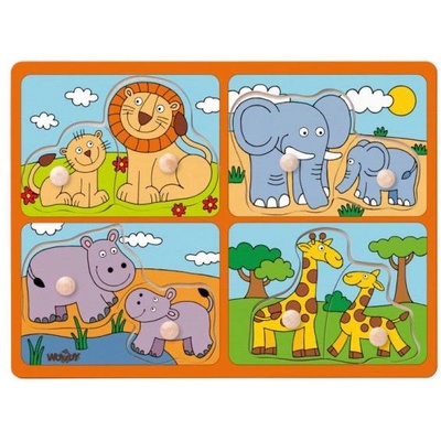 Woodyland Puzzle за най-малките с дръжки