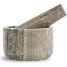 Sagaform Luxusný travertínový mažiar Sten 5018516, béžový, 11 cm