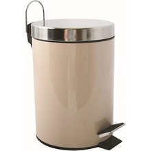 MSV pedálový odpadkový koš UNIS, z béžové nerezové oceli, 3 L 100511