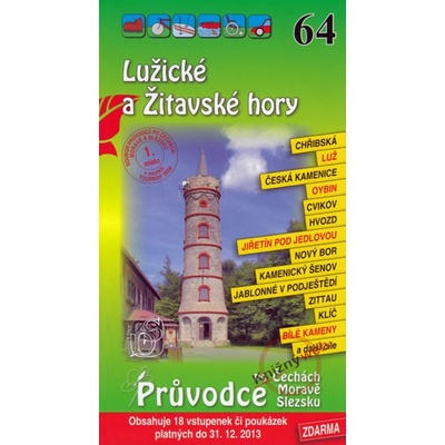 Lužické a Žitavské hory 64. - Průvodce po Č,M,S + volné vstupenky a poukázky