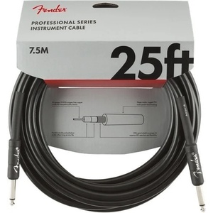 Fender Professional Series Black 7, 5 m Директен - Директен Инструментален кабел (0990820016)