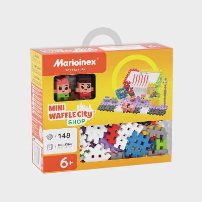 Marioinex Мини вафлен конструктор Marioinex " Градски магазин" , 148 части (904 169)