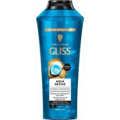 Schwarzkopf Gliss Aqua Revive Moisturizing Shampoo Hydratačný šampón na normálne až suché vlasy 400 ml