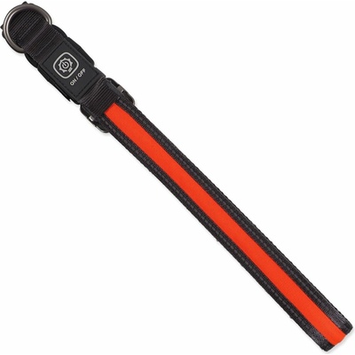 Dog Fantasy Obojek USB LED nylonový svítící – Zboží Dáma