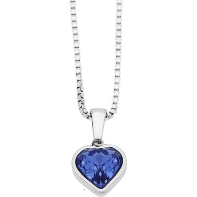 Ewena Řetízek s přívěskem srdíčka modré SD749