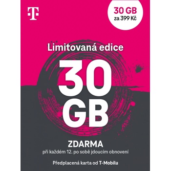 T-Mobile 30 GB dobíjecí SIM jen za 499 Kč měsíčně - LIMITOVANÁ EDICE