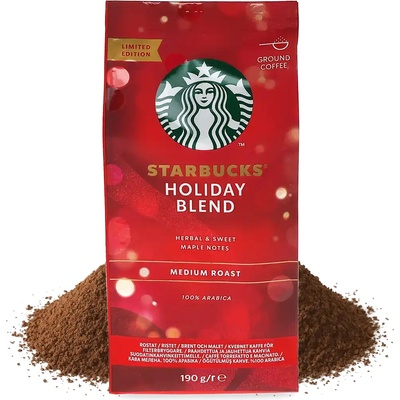 Starbucks Holiday Blend mleté kávy 190 g
