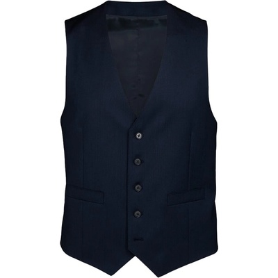 Charles Tyrwhitt Natural Stretch Twill Vest - Navy - UK40/EUR50