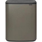 Brabantia Кош за смет Brabantia Bo Touch 60L, Platinum (1001276) - topmarket