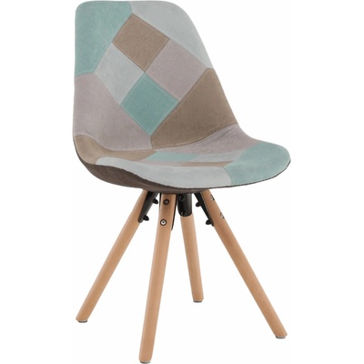 Kondela Gloria patchwork mentol / hnědá