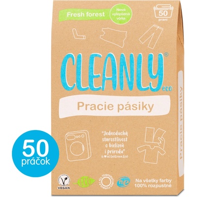 CleanlyEco Pracie pásiky s vôňou Fresh Forest na 50 PD