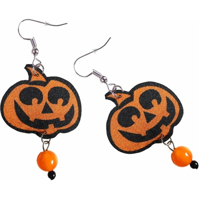 Rappa Náušnice tekvica Halloween