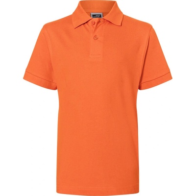 James & Nicholson Polokošile JN 70K krátký rukáv COT 02070K10700 Oranžová tmavá