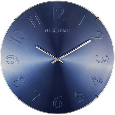 NeXtime Стенен часовник Elegant Dome син (3236BL)