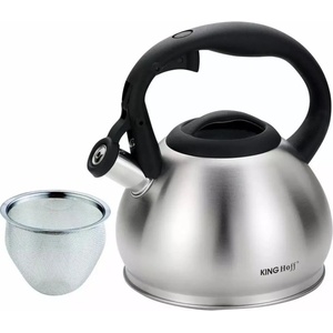 Kinghoff Свирещ чайник с цедка Kinghoff KH 1633, 1.2 литра, Индукция, Инокс (KH 1633)