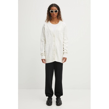 Fiorucci Жилетка с вълна Fiorucci Kissing Angels Long дамска в бежово W02FPKCA254KN01WH01 (W02FPKCA254KN01WH01)