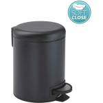 SAPHO Аксесоари за баня Gedy - Кошче за отпадъци 3 л, Soft Close, матово черно 320914 (320914)