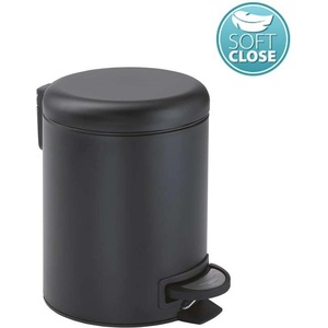 SAPHO Аксесоари за баня Gedy - Кошче за отпадъци 3 л, Soft Close, матово черно 320914 (320914)