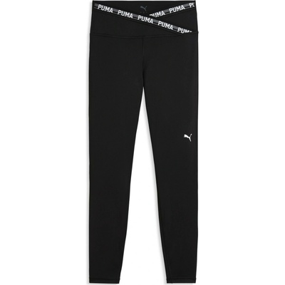 Dámske legíny Puma W STRONG CROSS FRONT TIGHT 7/8 ČiernaBiela