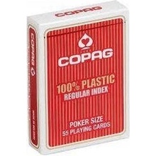 COPAG Karty na hranie 100 % PLAST Regular POKER červené