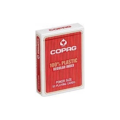 COPAG Karty na hranie 100 % PLAST Regular POKER červené
