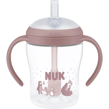 Nuk Perfect Match Bear шише със сламка 8m+ 150ml
