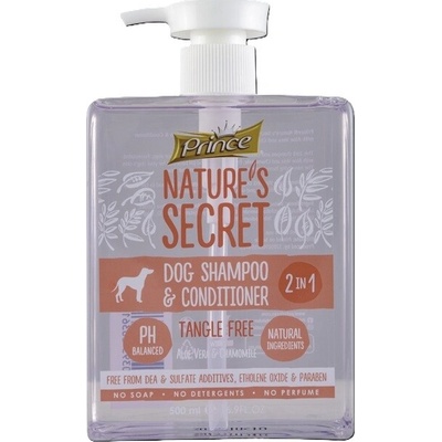 Prince Nature's Secret DOG SHAMPOO & CONTITIONER Tangle Free 500 ml