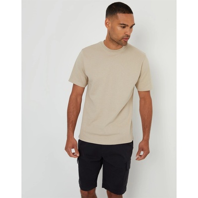 Threadbare Тениска Threadbare Men's Regular Fit Lynton T-Shirt - Stone