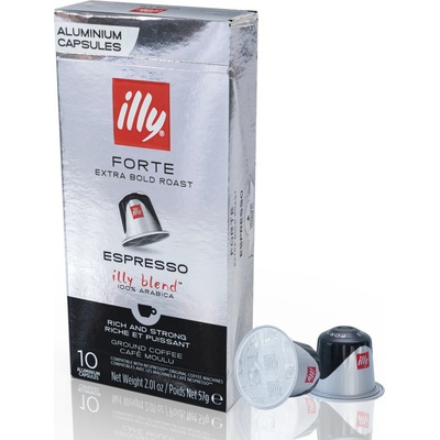 Illy Forte Extra Bold Roast kapsle Do Nespresso 10 ks