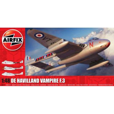 Airfix letadlo de Havilland Vampire F.3 A06107 1:48