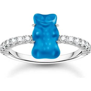 Thomas Sabo Пръстен Thomas Sabo x HARIBO Mini Blue Goldbear Zirconia (TR2459-052-1-52)