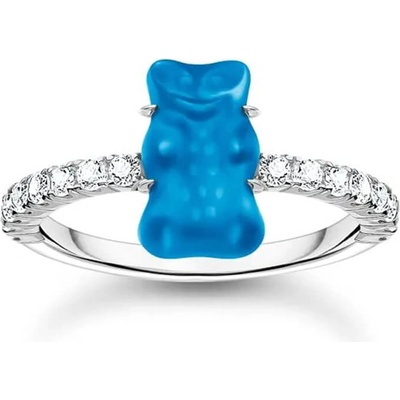 Thomas Sabo Пръстен Thomas Sabo x HARIBO Mini Blue Goldbear Zirconia (TR2459-052-1-52)