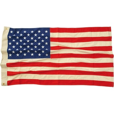 MIL-TEC Vlajka USA 50 hviezd VINTAGE bavlna vyšívaná 90x150cm