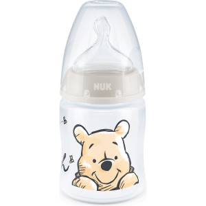 Nuk Шише NUK - First Choice, РР , Temperature control, 150 ml, силиконов биберон 0-6м, бежово (old- 10743932)