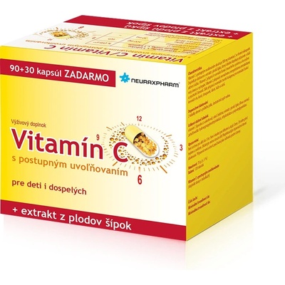 Vitamin C s postupným uvolňováním 90 tabliet
