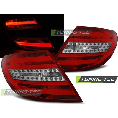 Zadní světla Mercedes Benz W204 C-Klasse sedan 07-10 - červené/krystal LED BAR | Zboží Auto