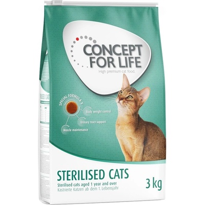 Concept for Life Sterilised Cats kuracie 3 kg