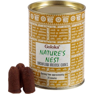 Goloka Vonné kužely tekoucí dým Natures Nest 24 ks – Zboží Dáma