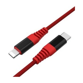 Unitek C4048RD USB-C - Lightning, 1m, červený