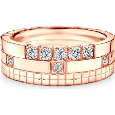 Savicki Sada prsteňov Symphony ružové zlato laboratórne diamanty ZST SAVNo 513R 538LAB R 537LAB R